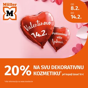 -20% na dekorativnu kozmetiku <br/> u Mülleru